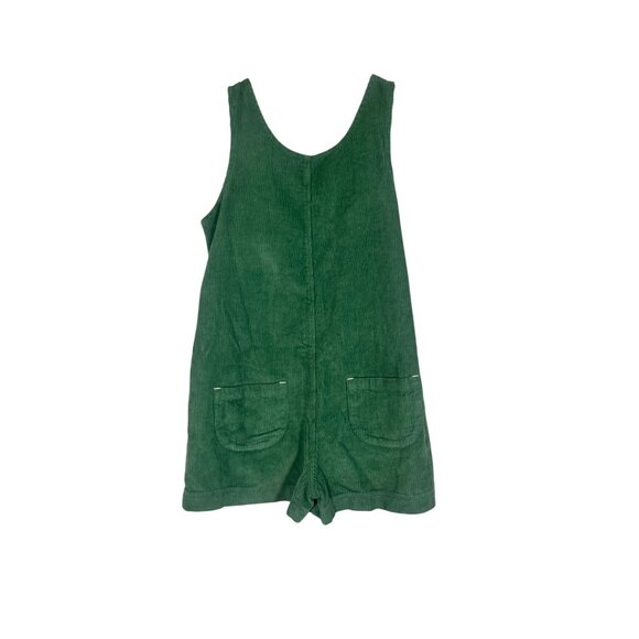 Boden Corduroy Romper Green 11Y Floral Boho Hippie Indie Classic Chic Shortalls - Picture 8 of 12